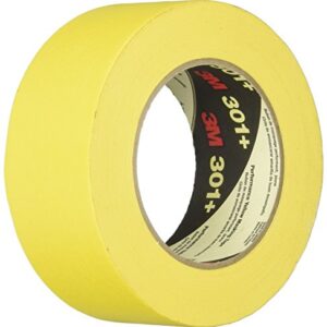 3M Performance Yellow Masking Tape, 2 Inches x 60 Yards, Yellow - 1462003