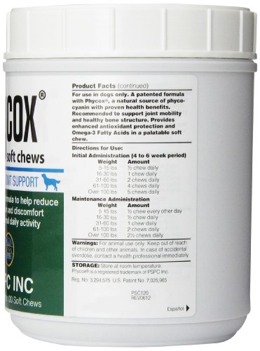 Phycox 120 Count Joint Support Soft Chew for Dogs 2 Pack (240 chews)