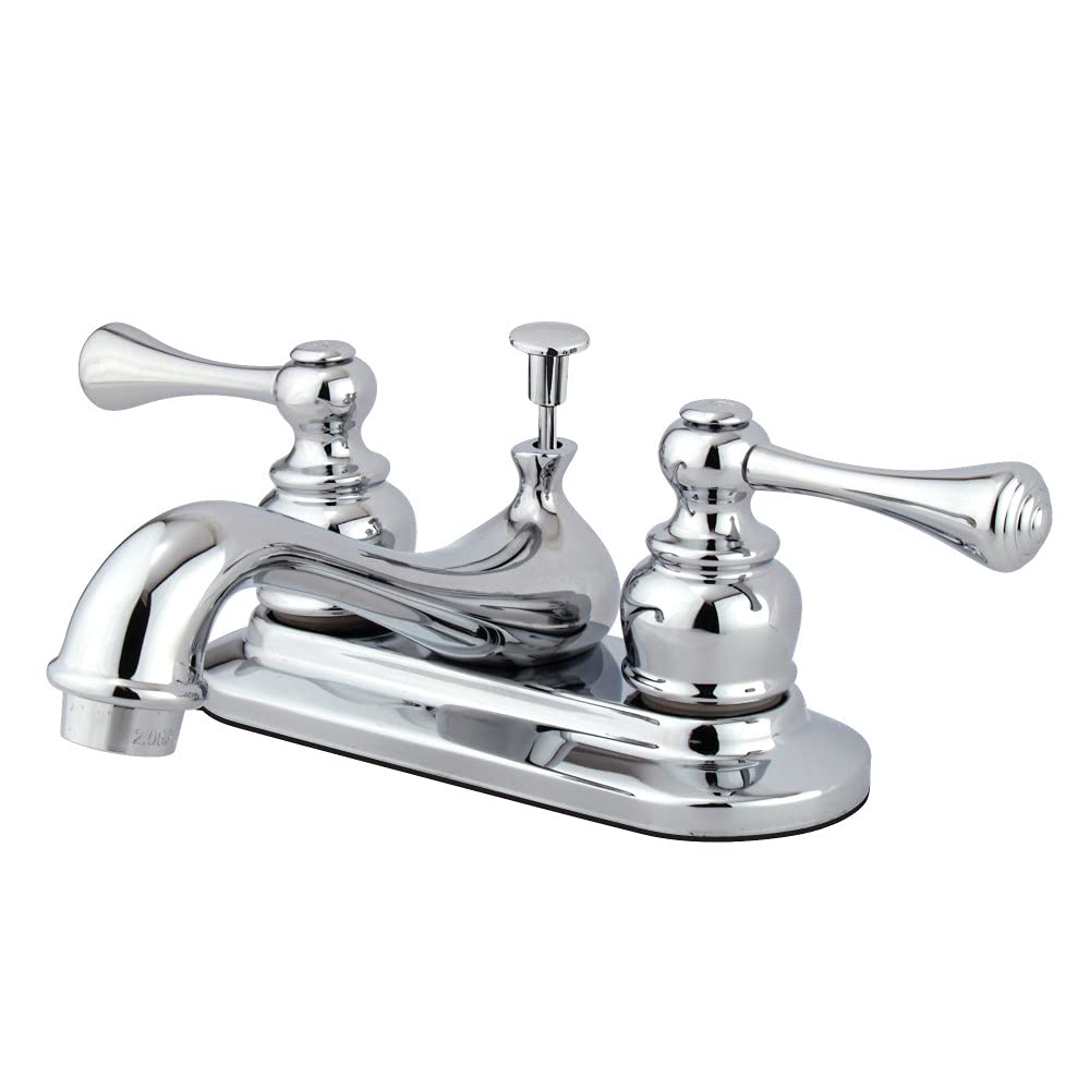 Kingston Brass GKB601BL Vintage 4-Inch Centerset Lavatory Faucet with Retail Pop-Up, 4-1/2 inch in Spout Reach, Polished Chrome