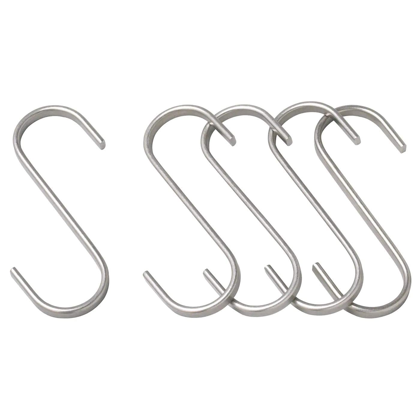 Ikea Stainless Steel S-hook 700.113.97, 2.75-inch, Pack of 5