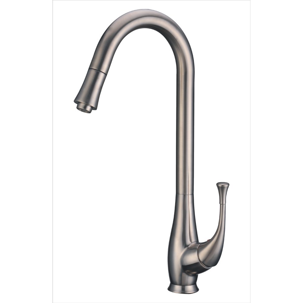 Dawn AB50 3084BN Single-Lever Pull-Out Spray Kitchen Faucet, Brushed Nickel