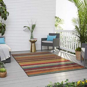 Mohawk Home Avenue Stripe Area Rug, 5'x8', Multi