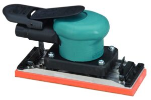 dynabrade 58507: 2-3/4" (70 mm) w x 7" (178 mm) l dynabug ii orbital sander, non-vacuum with clips