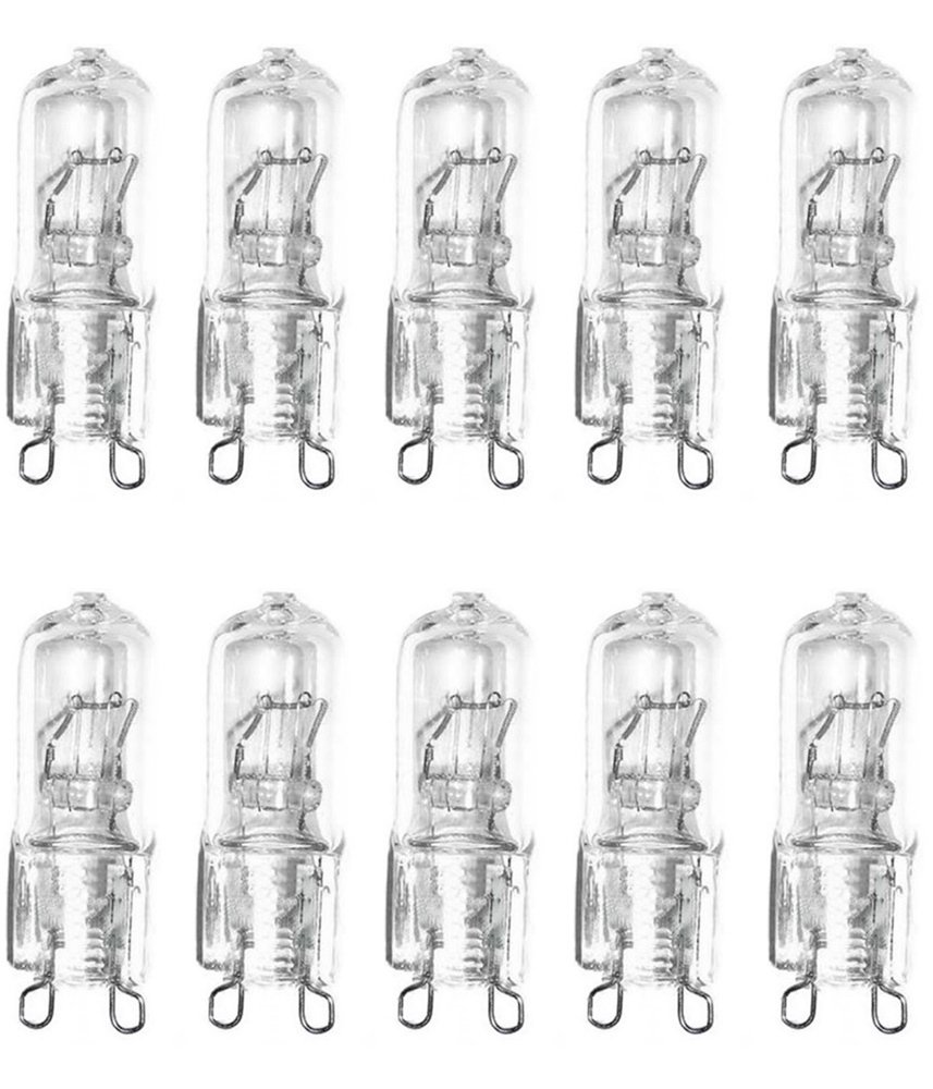 (10-Pack) 35 Watt Clear JC Type 35W G9 120 Volt 35Watts 120V Halogen G9 Bulbs T4 Looped Bi Pin