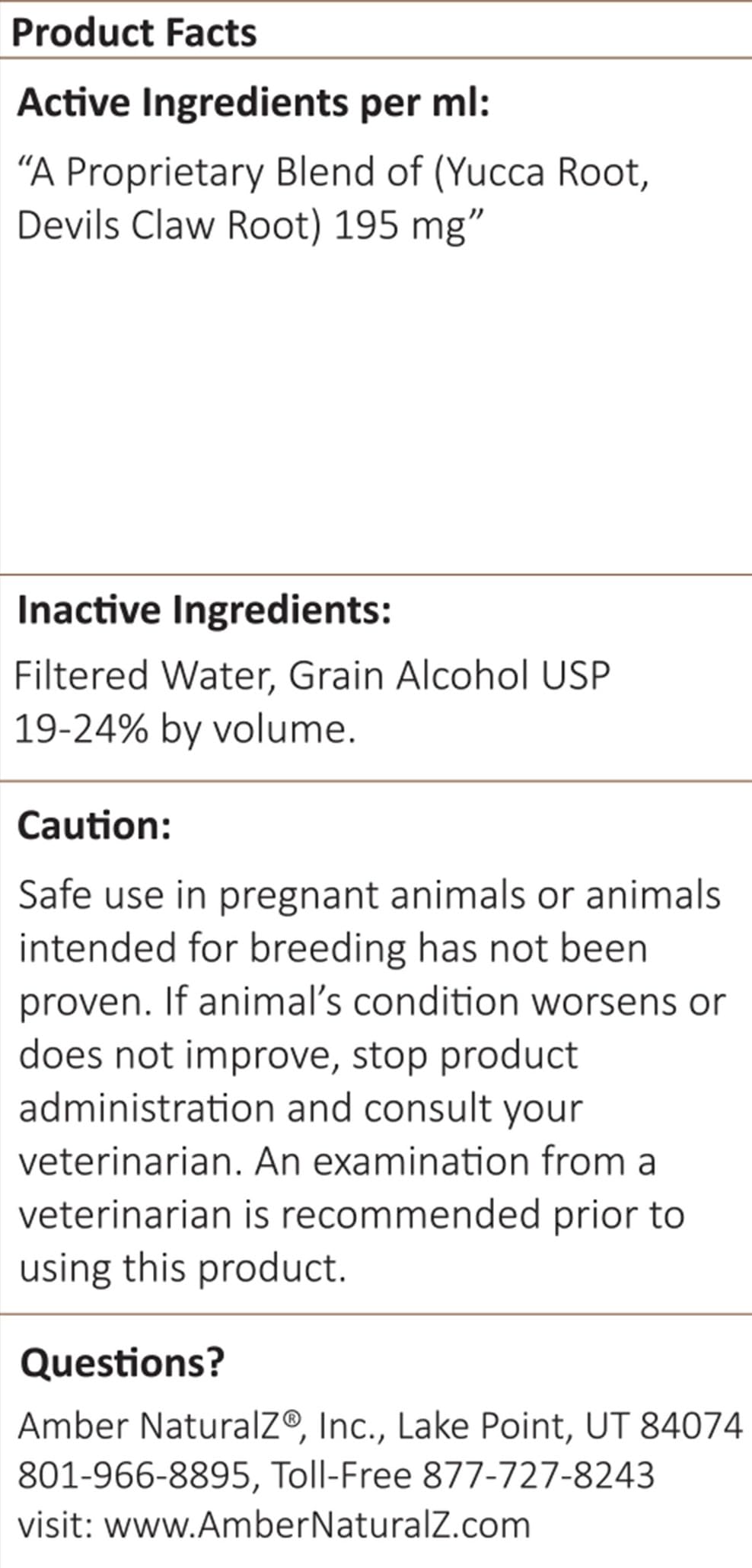 Amber NaturalZ Catizol Simply Comfort Herbal Supplement for Cats | Feline Support for Occasional Discomforts and Normal Body Temperature | 1 Fluid Ounce Glass Bottle | Manufactured in The USA