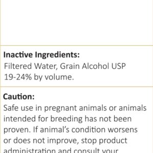 Amber NaturalZ Adizone C Herbal Supplement for Cats | Feline Herbal Supplement for Occasional Soreness, Stiffness, Aches and Discomfort | 4 Fluid Ounce Glass Bottle | Manufactured in The USA