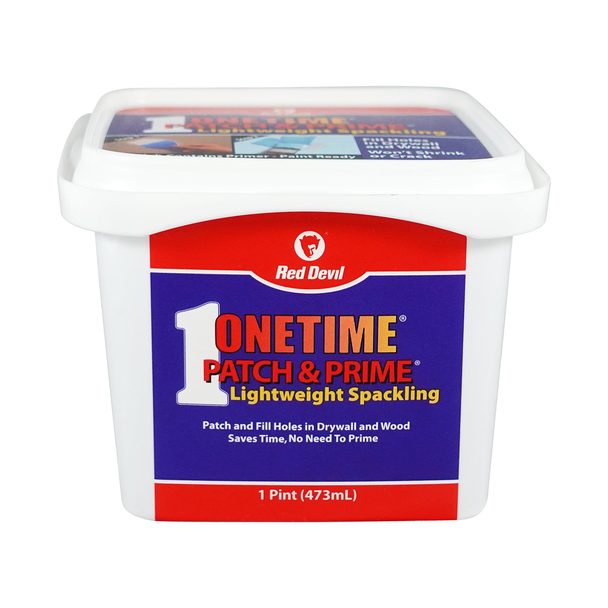 Red Devil 0540 ONETIME Patch & Prime Lightweight Spackling, Pack of 1, White