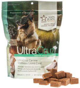 ultracruz sc-363245 canine wellness/joint supplement for dogs, 60 tasty chews