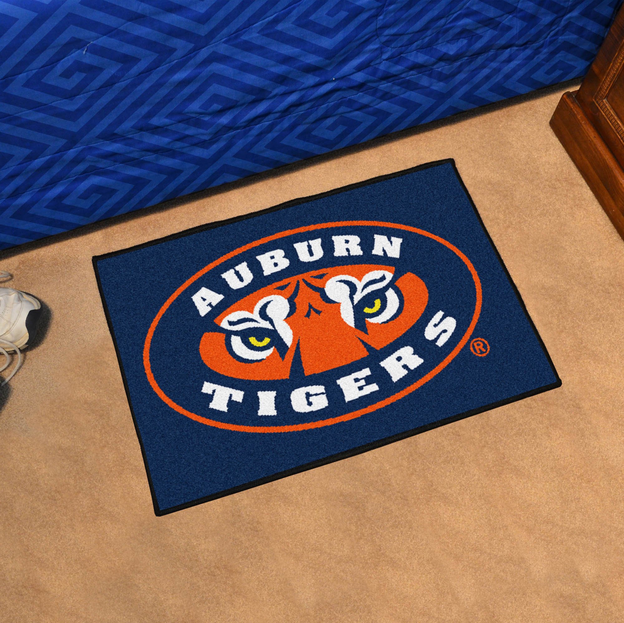 FANMATS - 5085 NCAA Auburn University Tigers Nylon Face Starter Rug 19"x30"