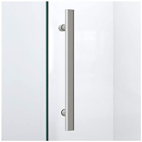 DreamLine Prism Lux 36 5/16 in. D x 36 5/16 in. W, Frameless Hinged Shower Enclosure, 3/8" Glass, Chrome Finish