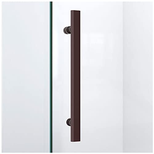 DreamLine Prism Lux 36 5/16 in. D x 36 5/16 in. W, Frameless Hinged Shower Enclosure, 3/8" Glass, Chrome Finish