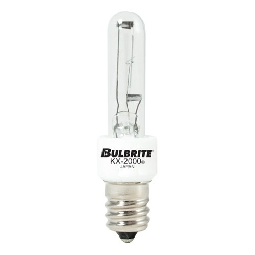 Bulbrite 473060-2PK - 60W - T3 - Candelabra Base - 120V - 2700K - 3,000Hrs - Dimmable - Clear - Krypton/Xenon Bulbs