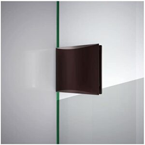 DreamLine Prism Lux 36 5/16 in. D x 36 5/16 in. W, Frameless Hinged Shower Enclosure, 3/8" Glass, Chrome Finish