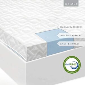 ISOLUS Ventilated Gel Memory Foam Mattress Topper, Queen