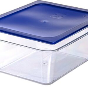 Carlisle FoodService Products Storplus 1/2-Size Food Pan for Catering, Buffets, and Restaurants, Polycarbonate 6 Inches Deep, Clear