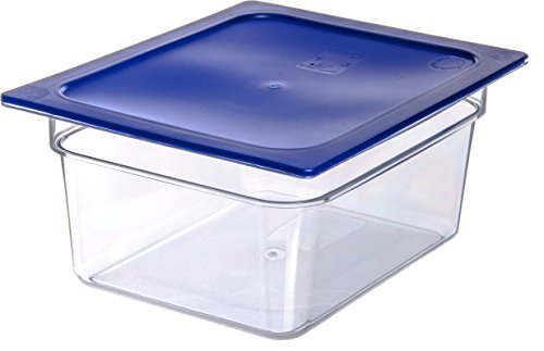 Carlisle FoodService Products Storplus 1/2-Size Food Pan for Catering, Buffets, and Restaurants, Polycarbonate 6 Inches Deep, Clear