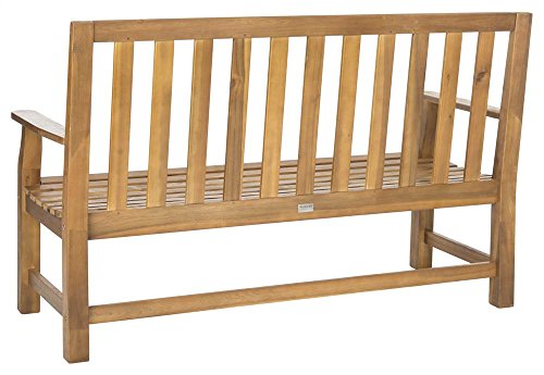 Safavieh Patio Collection Edwin Adirondack Acacia Wood Bench