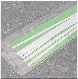 white dimensional strips .010in x .125in x 14in (10)