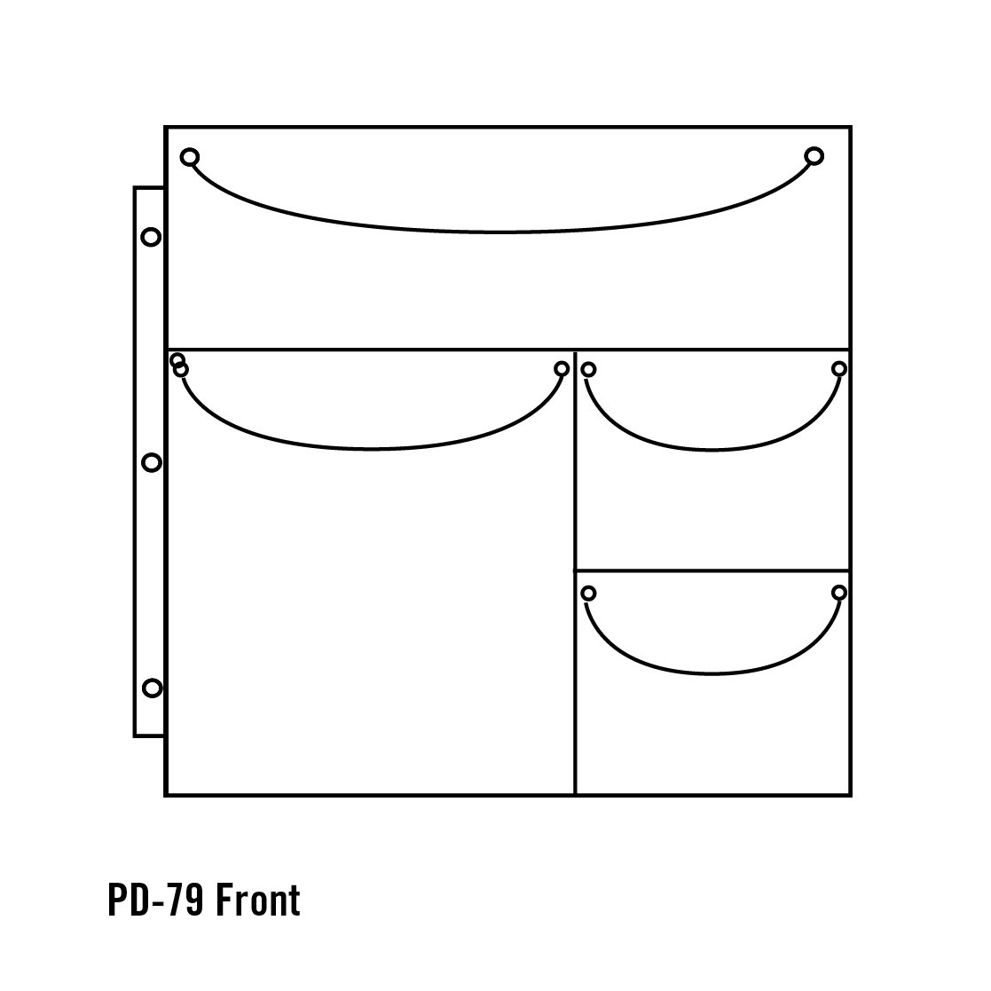 Totally-Tiffany PD79 SS Dbl 10pc ScrapRack Double Sided Duo 4x1, Clear