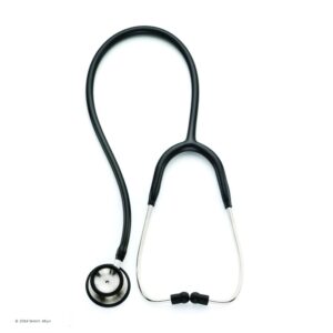 welch allyn adult professional stethoscope, black; 5079-135; double-head chestpiece (diaphragm and low-frequency bell), single lumen tubing, 28 in.