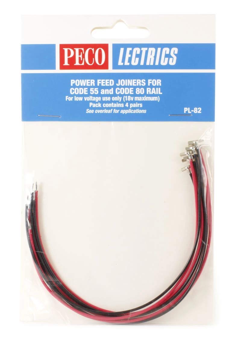 Peco Lectrics Power Feed Joiners for Code 55 and Code 80 Rail