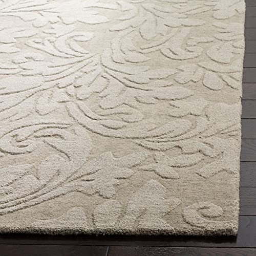 SAFAVIEH Impressions Collection Area Rug - 5' x 8', Sage, Handmade Wool, Ideal for High Traffic Areas in Living Room, Bedroom (IM344C)