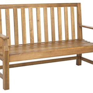 Safavieh Patio Collection Edwin Adirondack Acacia Wood Bench