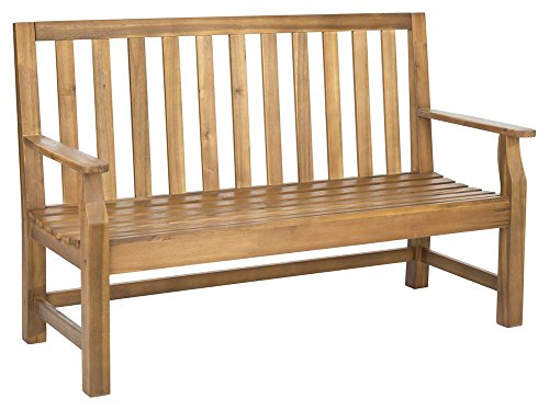 Safavieh Patio Collection Edwin Adirondack Acacia Wood Bench