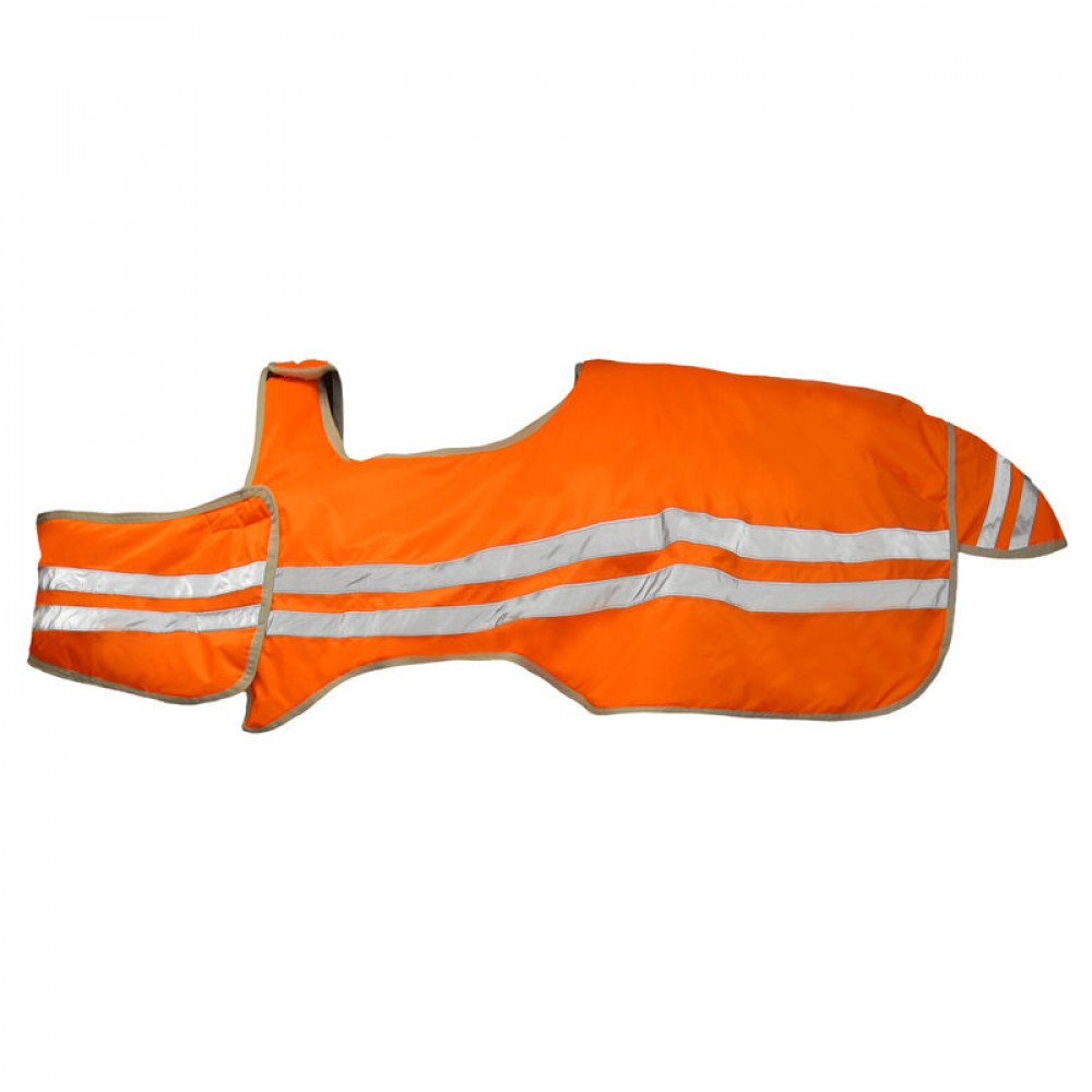 HORZE Reflective Wrap Riding Sheet - Orange - 72 in