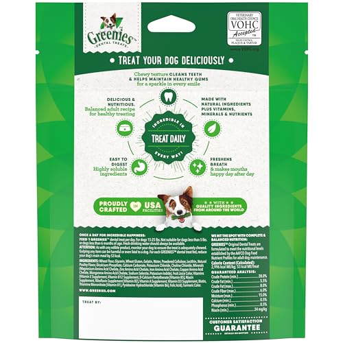 Greenies Original Petite Natural Dental Care Dog Treats, 6 oz. Pack (10 Treats)