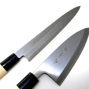 Houcho.com Yanagiba Knife & Deba Knife Set, Sakai Akanezakura