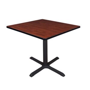 cain 42" square breakroom table- cherry