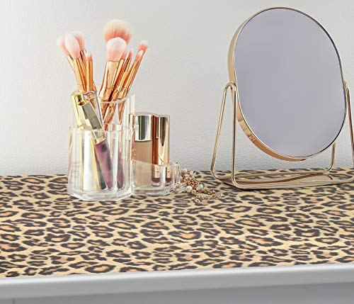 Fablon FAB12134 Leopard Adhesive Film, Neutral , Yellow