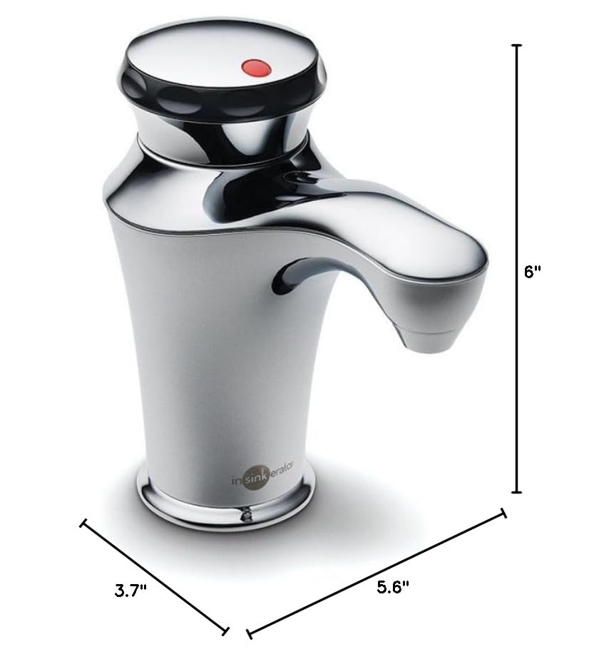 InSinkErator Invite Contour Instant Hot Water Dispenser System - Faucet & Tank, Chrome, H-CONTOUR-SS