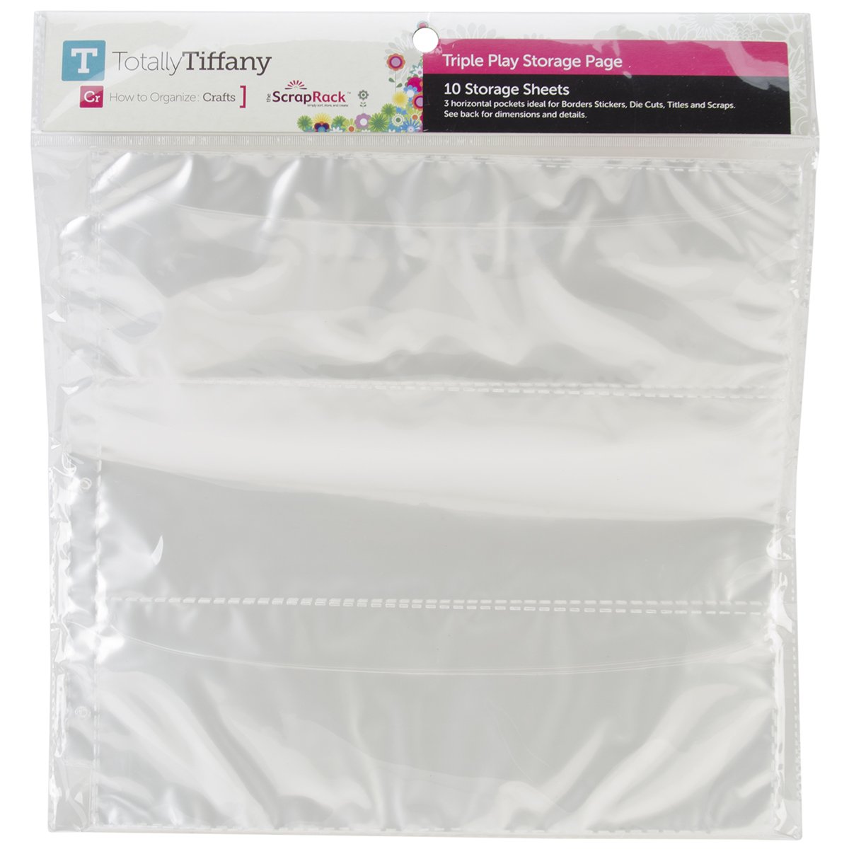 Totally-Tiffany SRSP-P67 Scrap Rack Basic Storage Page, Triple Play, 10-Pack