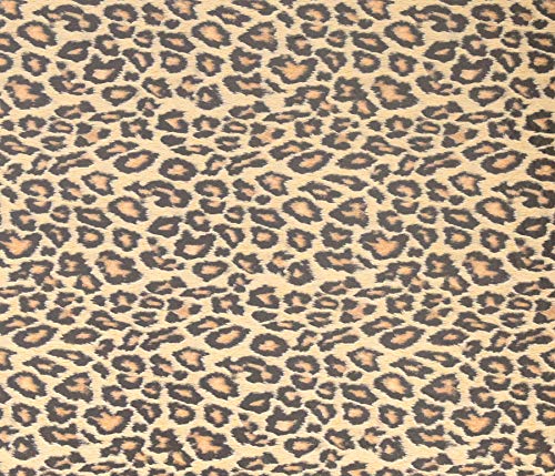 Fablon FAB12134 Leopard Adhesive Film, Neutral , Yellow