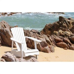 Safavieh Patio Collection Hampton Adirondack Acacia Wood Chair