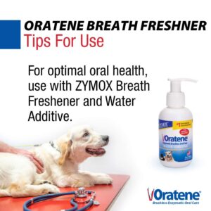 Oratene Brushless Oral Care Breath Freshener for Dogs and Cats, 4oz