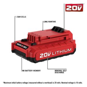 PORTER-CABLE PCC680L 20V Lithium Ion Battery