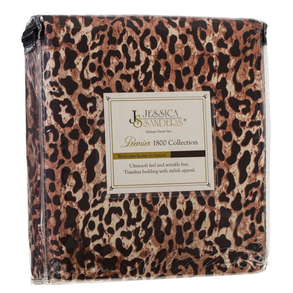 Jessica Sanders Authentic 1800 Series 3pc Duvet Cover Set - King Size, Jaguar, Golden Brown