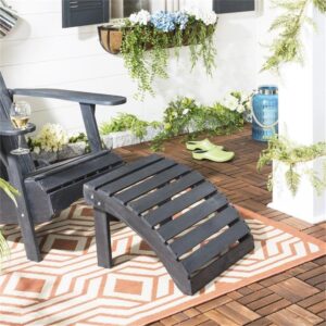 SAFAVIEH Patio Collection Hampton Adirondack Acacia Wood Ottoman