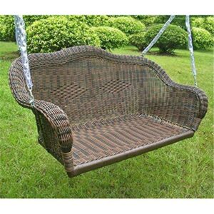 international caravan furniture piece resin wicker hanging loveseat swing