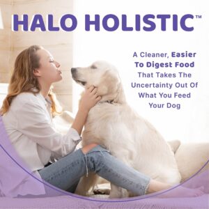 Halo Holistic Dog Food, Grain Free Turkey, Turkey Liver, & Duck, Dry Dog Food Bag, Healthy Weight Adult Formula, 4-lb Bag