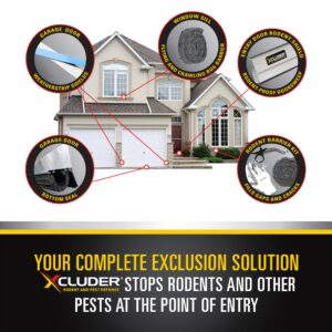 Xcluder Rodent Control Fill Fabric 6 Rolls of Stainless Steel Wool Blend Protect Home, Business, Office Stop Rats, Mice, and Pests from Entering Property