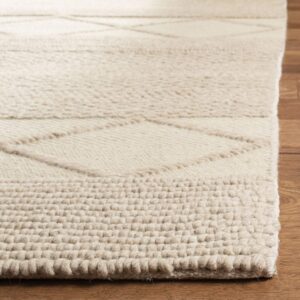 SAFAVIEH Natura Collection Accent Rug - 4' x 6', Beige, Handmade Wool, Ideal for High Traffic Areas in Entryway, Living Room, Bedroom (NAT217A)