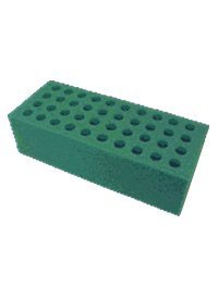 shooter/test tube foam rack - 40 hole - brick