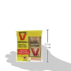 Woodstream Victor Wooden Mouse Pedal Trap Kills Rats House Mice Non Toxic 2 Count