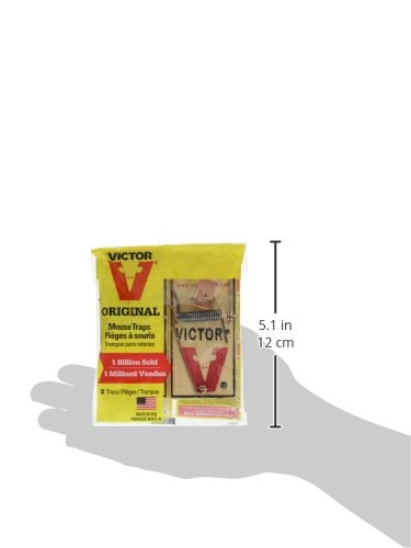 Woodstream Victor Wooden Mouse Pedal Trap Kills Rats House Mice Non Toxic 2 Count