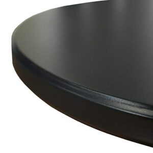 Powell Furniture Round Spindle Table, Black 17 x 22.25 x 17