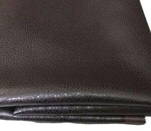 Mybecca Faux Leather Vinyl Fabric Color : Dark Brown Buffalo Bill by The Yard